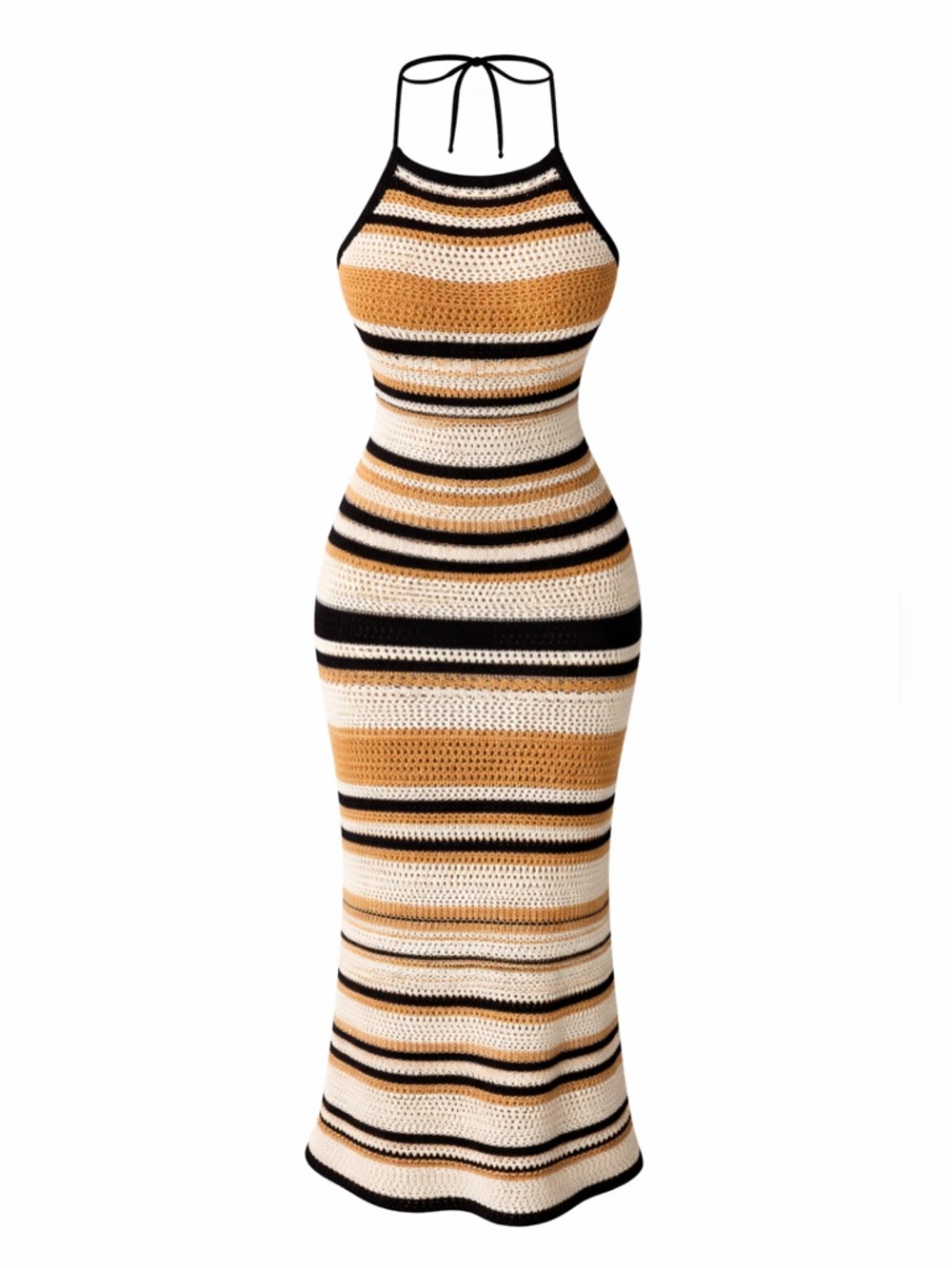 Crochet Knit dress or beach cover up Size L